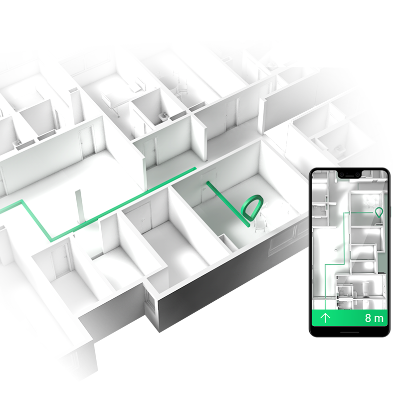 Indoor Navigation für Einkaufszentren und Supermärkte